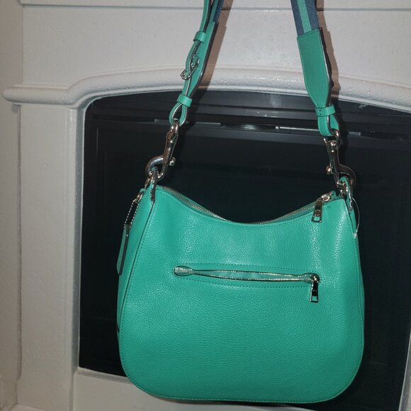 Coach Jes Hobo Horse Carriage Logo Leather Shoulder Bag EUC - Picture 3 of 7